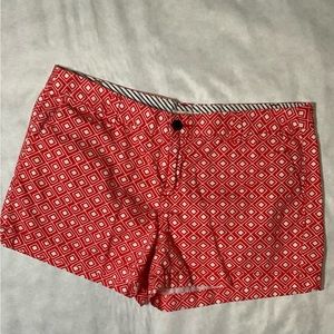 Merona Red Diamond Print Shorts‎ Size 12
